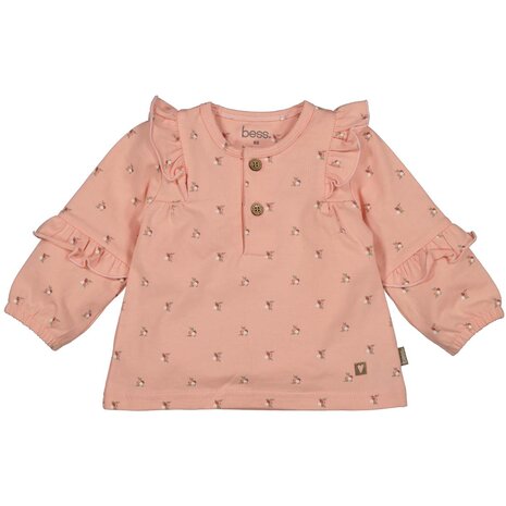 BESS Shirt long sleeve Ruffles Flowers 252116-096