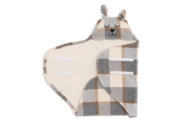 Jollein Wikkeldeken Bunny Check - Boucle  100x105cm