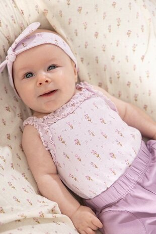 Feetje Romper pointelle rib AOP - Flower Ranch 50200256