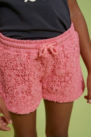 Jubel Short met crochetdetail - Salsa Sunset 92100139