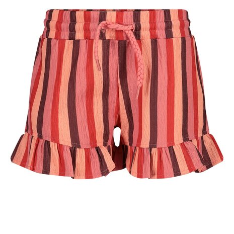 Jubel Short streep seersucker - Salsa Sunset 92100151