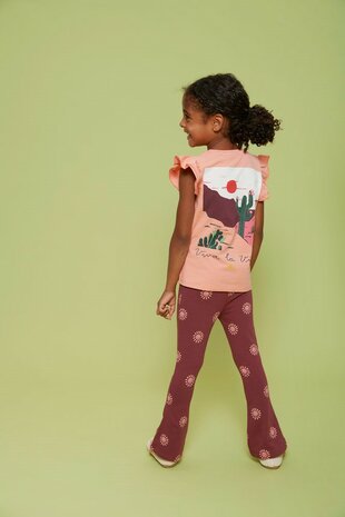 Jubel Flared broek AOP - Salsa Sunset 92200510