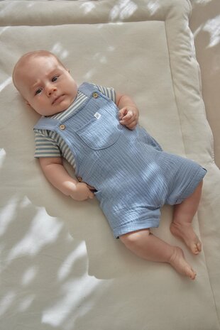 Little Dutch Korte tuinpak blauw Stone Blue