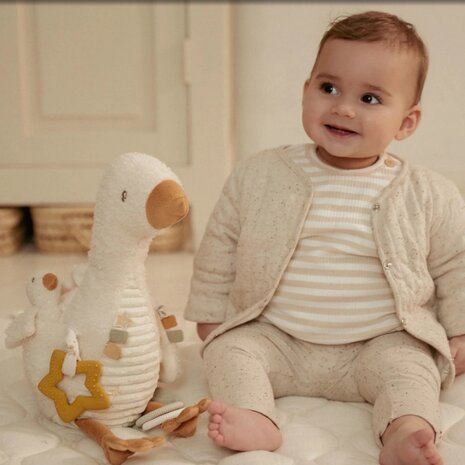 Little Dutch Activiteitenknuffel Gans - Wit - Little Goose