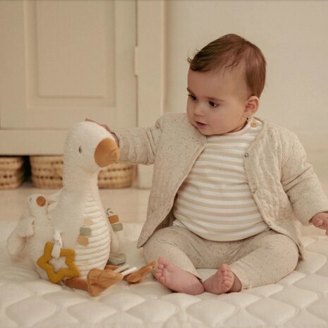 Little Dutch Activiteitenknuffel Gans - Wit - Little Goose