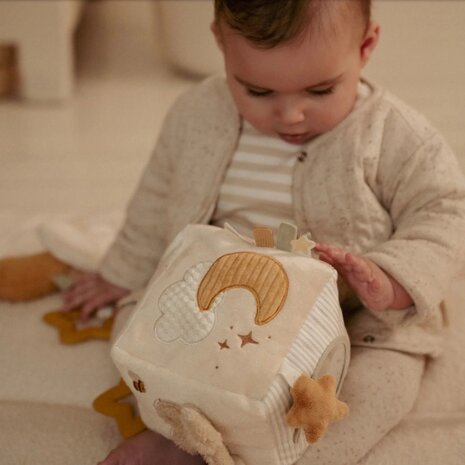 Little Dutch Activiteitenkubus - Beige - Newborn Naturals