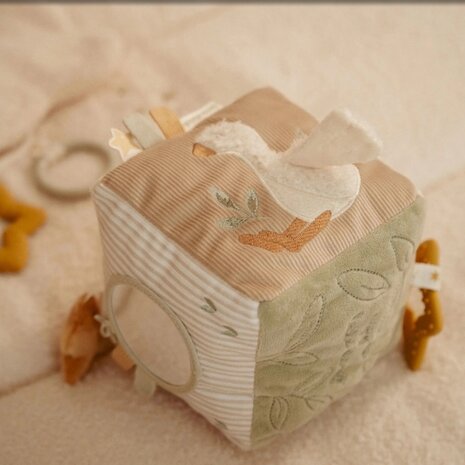 Little Dutch Activiteitenkubus - Beige - Newborn Naturals