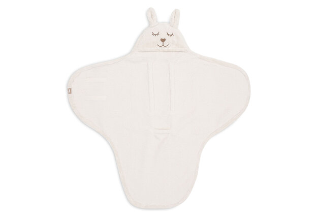 Jollein Wikkeldeken Bunny Cloudy Rib - Oatmeal 100x105cm