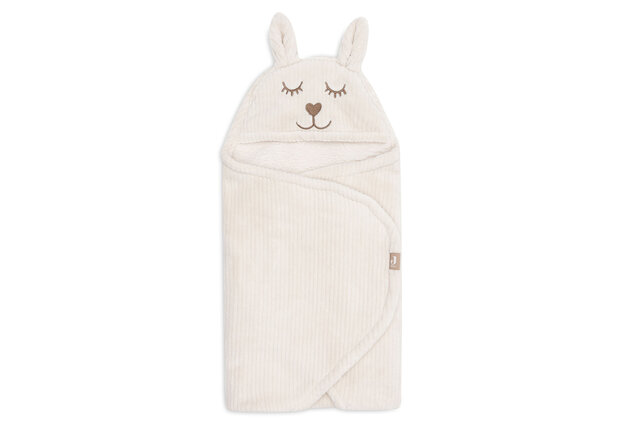 Jollein Wikkeldeken Bunny Cloudy Rib - Oatmeal 100x105cm
