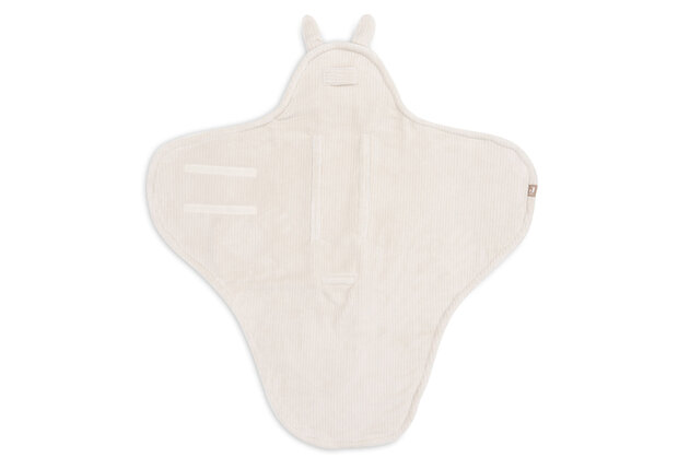 Jollein Wikkeldeken Bunny Cloudy Rib - Oatmeal 100x105cm