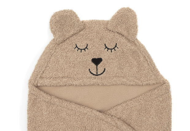 Jollein Wikkeldeken Bear Boucle - Biscuit 100x105cm