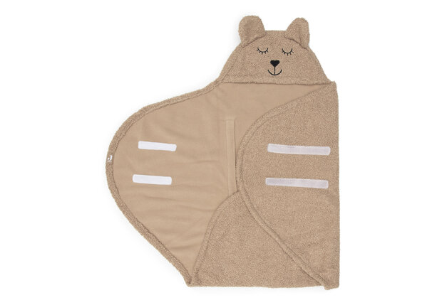 Jollein Wikkeldeken Bear Boucle - Biscuit 100x105cm