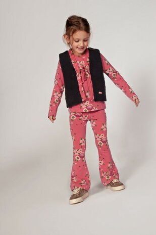 Jubel Flared broek AOP - Moon Flowers 92200520