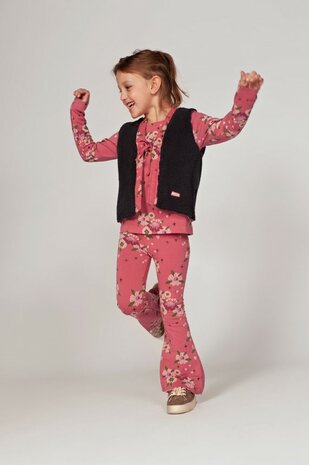 Jubel Flared broek AOP - Moon Flowers 92200520