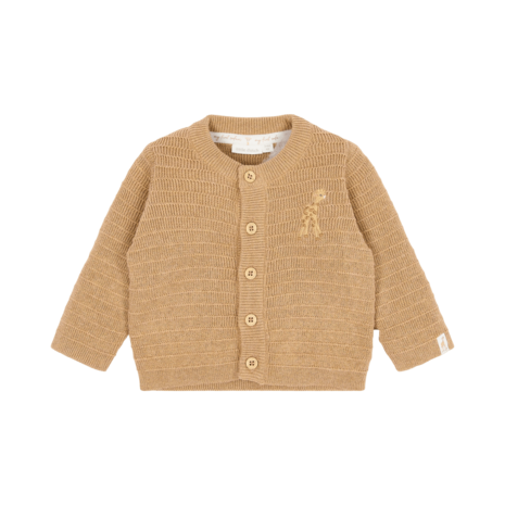 Little Dutch Gebreid vestje overslag Soft Tan