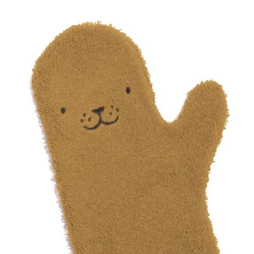 Baby shower Glove Karamel Zeehond