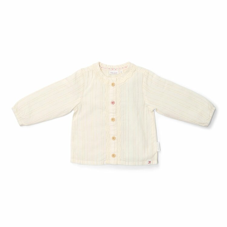 Little Dutch Blouse lange mouw Off White