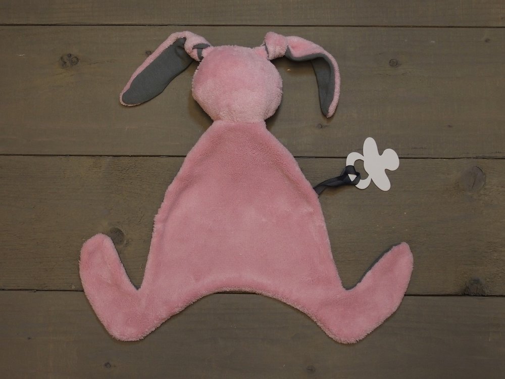 Knuffel speendoek Jip groot Roze