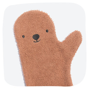 Baby shower Glove Roestbruine Beer