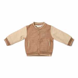 Little Dutch Gebreid vest Brown/Taupe