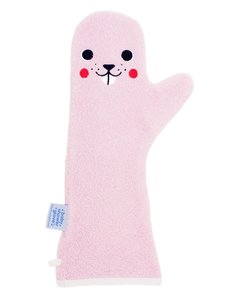 Baby shower Glove Beaver roze